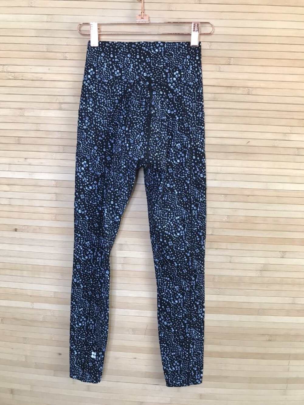 NWT Sweaty Betty Leggings XXS Blue Celestial Dot Print Elastic Waist - Picture 5 of 6